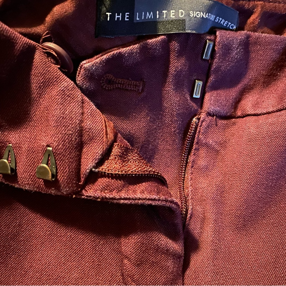 The Limited Deep Red Straight Leg Pants - Picture 6 of 6